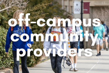 Search for off-campus community mental health care providers